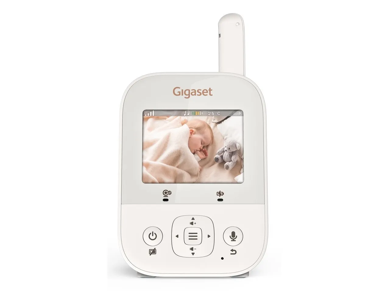 Gigaset BABY 300 Video, 300 m, 60 min., 50 m, 300 m, Hvid, LCD