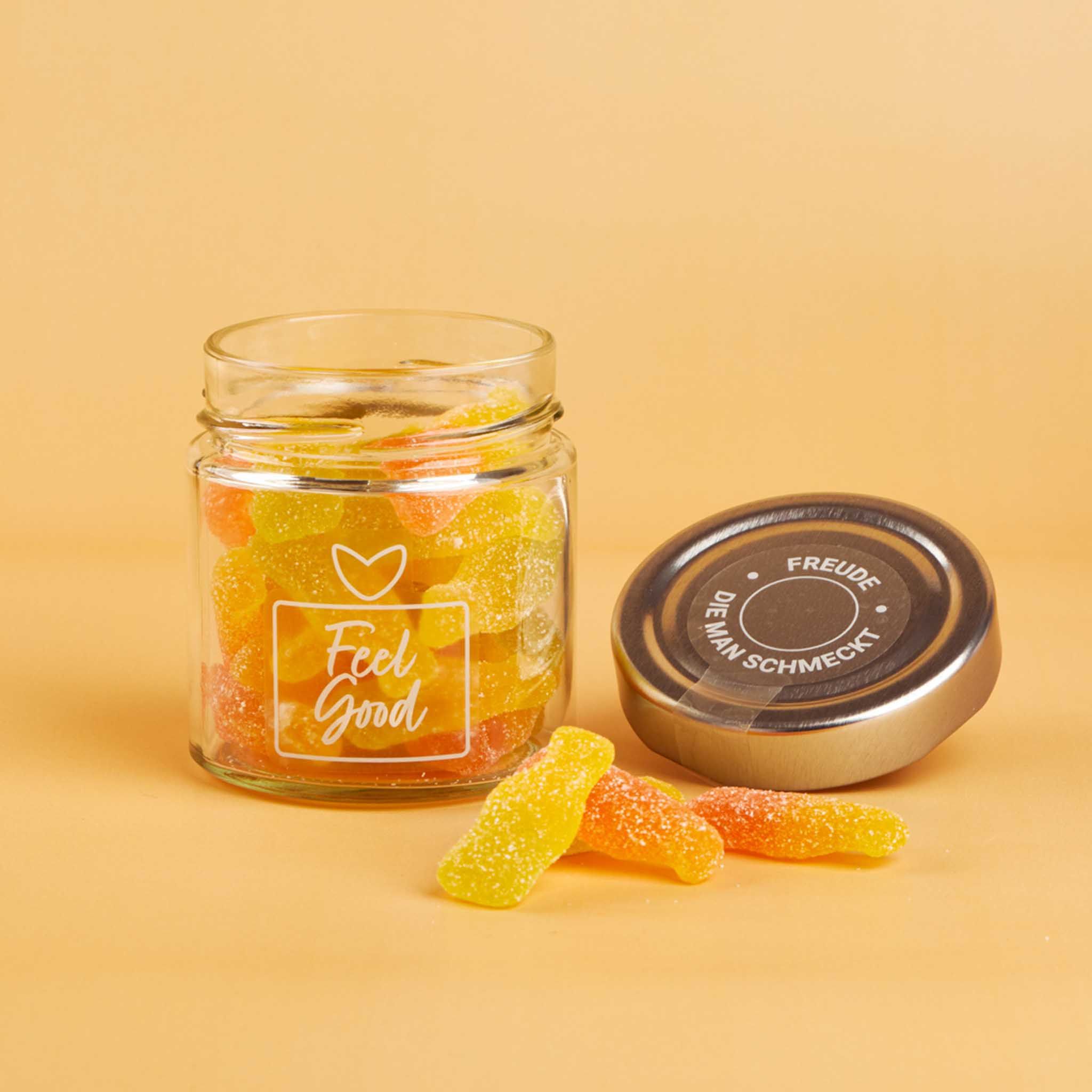 naschlabor 8 Gläser Fruchtgummi Vegan Feel Good Groß-Verpackung