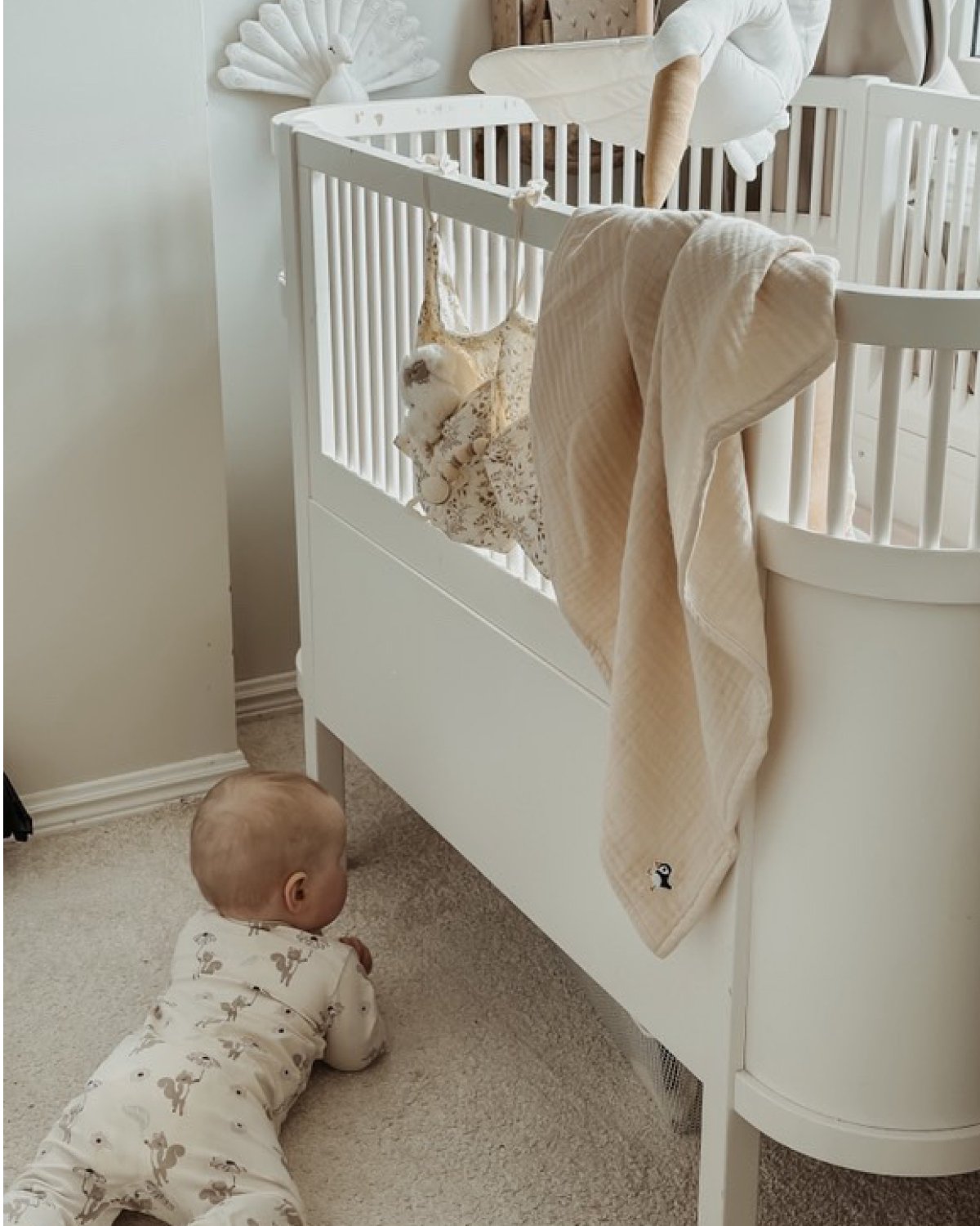 Lunni – Swaddle/Svøpeteppe – 100% Økologisk Musselin – 100x100cm