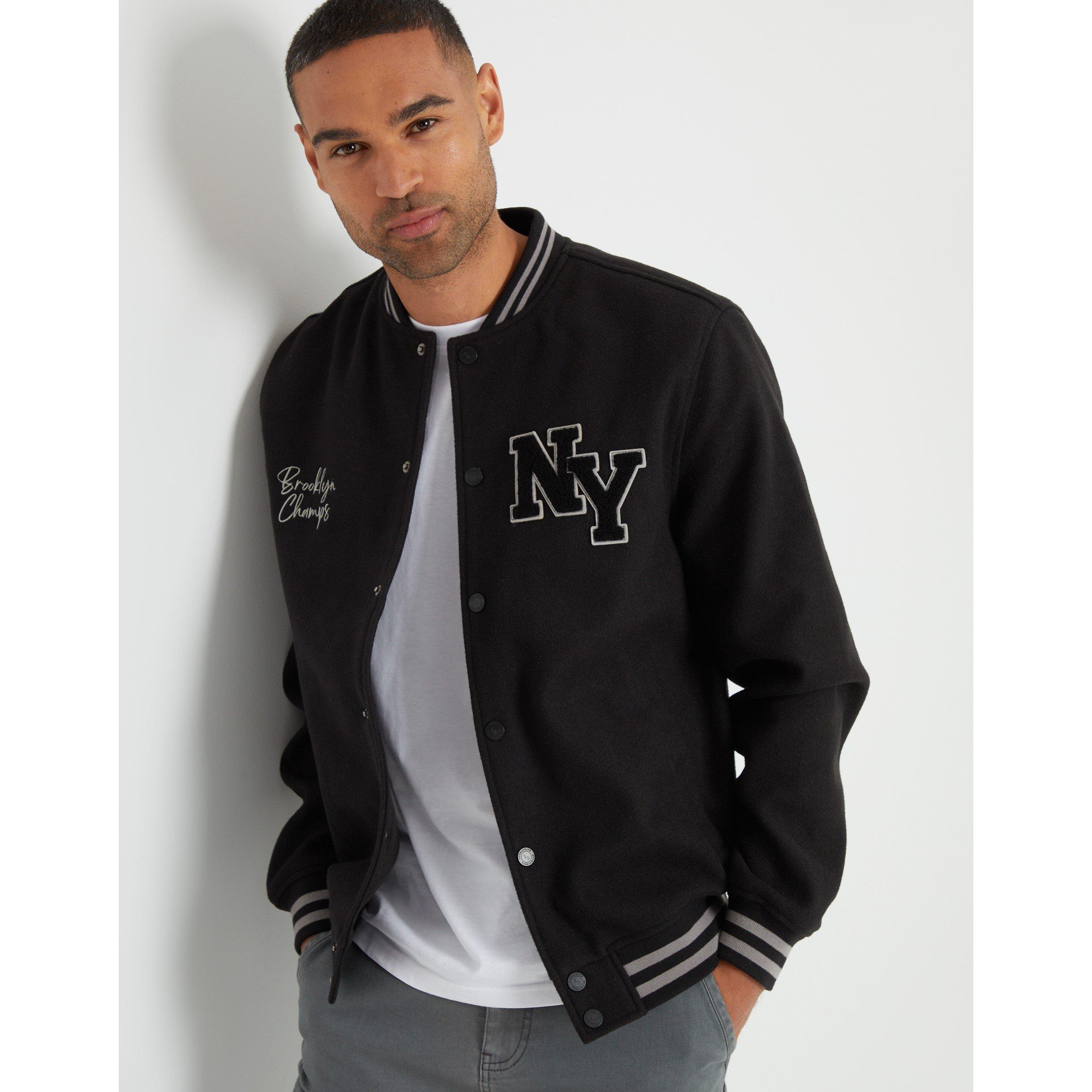 Threadbare TB Champ Varsity Bomber Jacket Mens