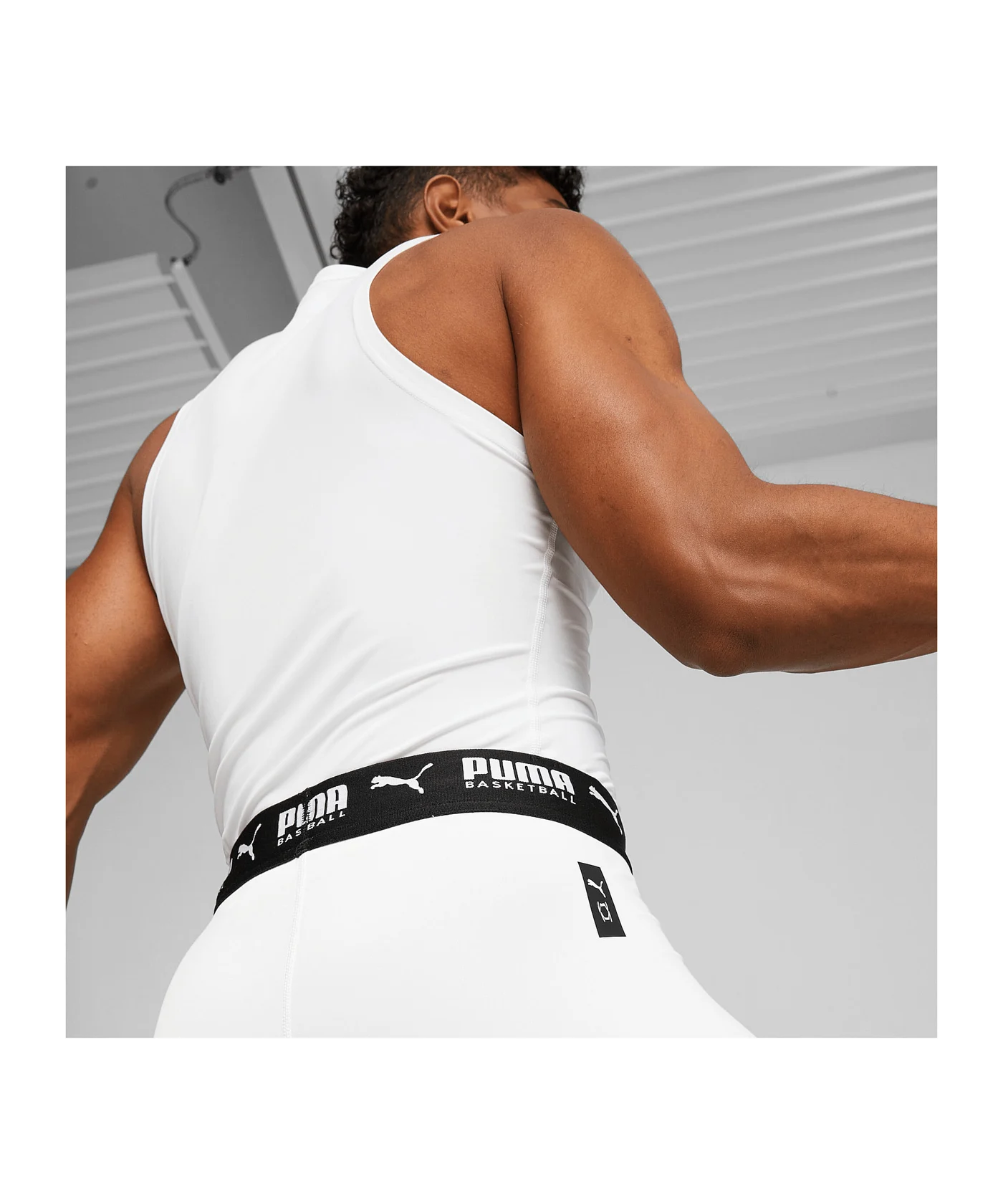 PUMA Hoops Team 3/4 Tight Weiss F02