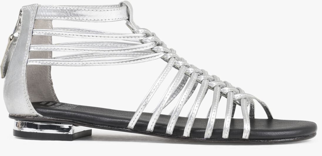 BRONX zilveren bronx sandalen new-alys 84993