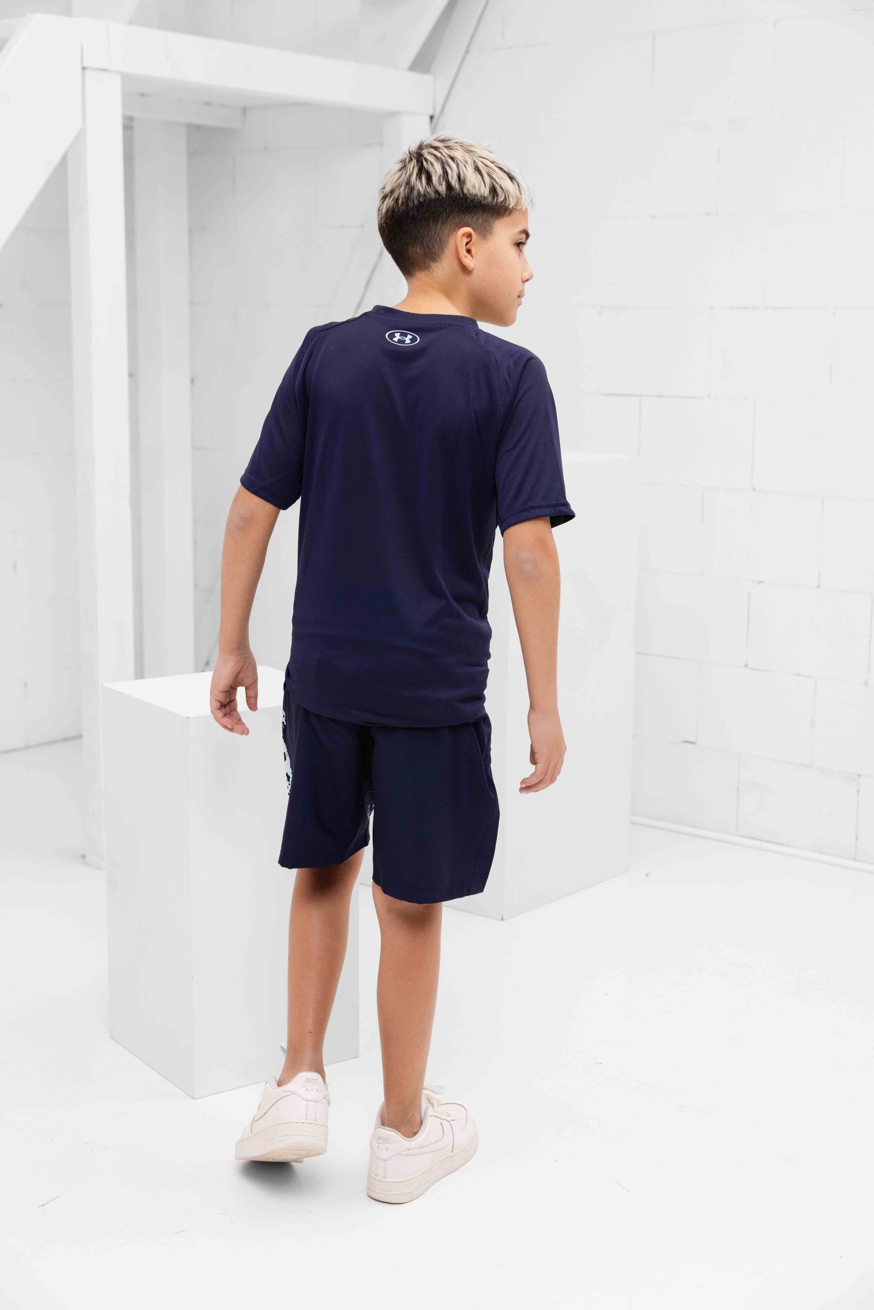 Under Armour Tech Woven Graphic Zomerset Kids Donkerblauw/Lichtblauw