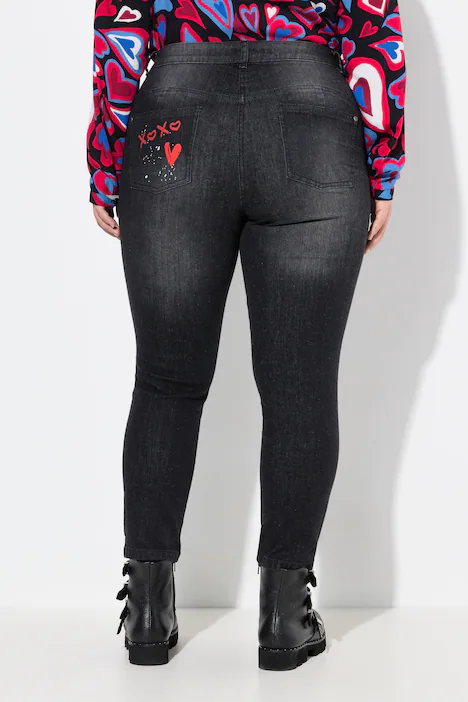 PushUp-Jeans, extra slim, stützende Shaping-Funktion, black