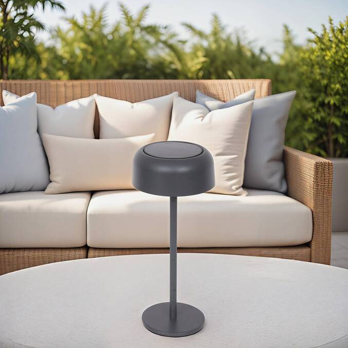 Lampe solaire BOLTY Graphite