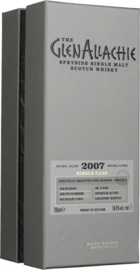 GLENALLACHIE 15 YEARS 2007 PX PUNCHEON 70CL