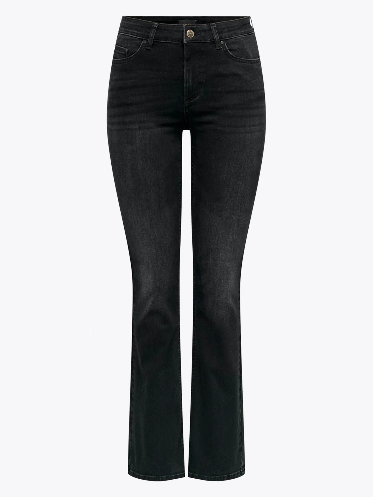 Blush Mid Flared Denim