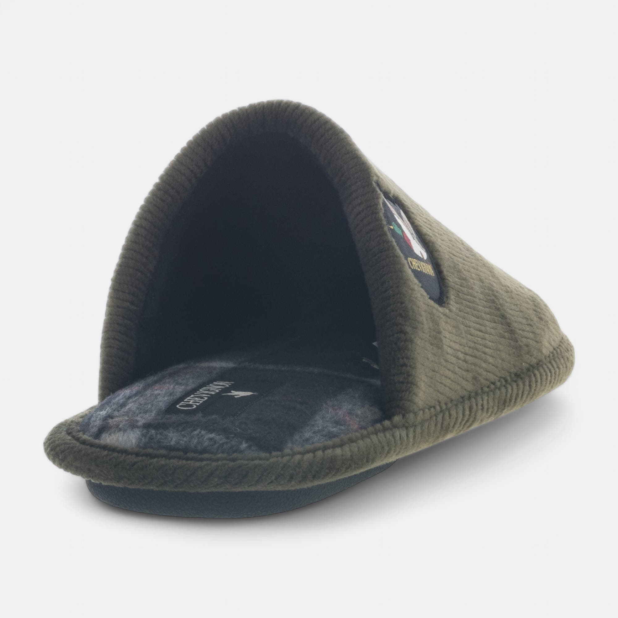 Pantoufles mules Homme kaki