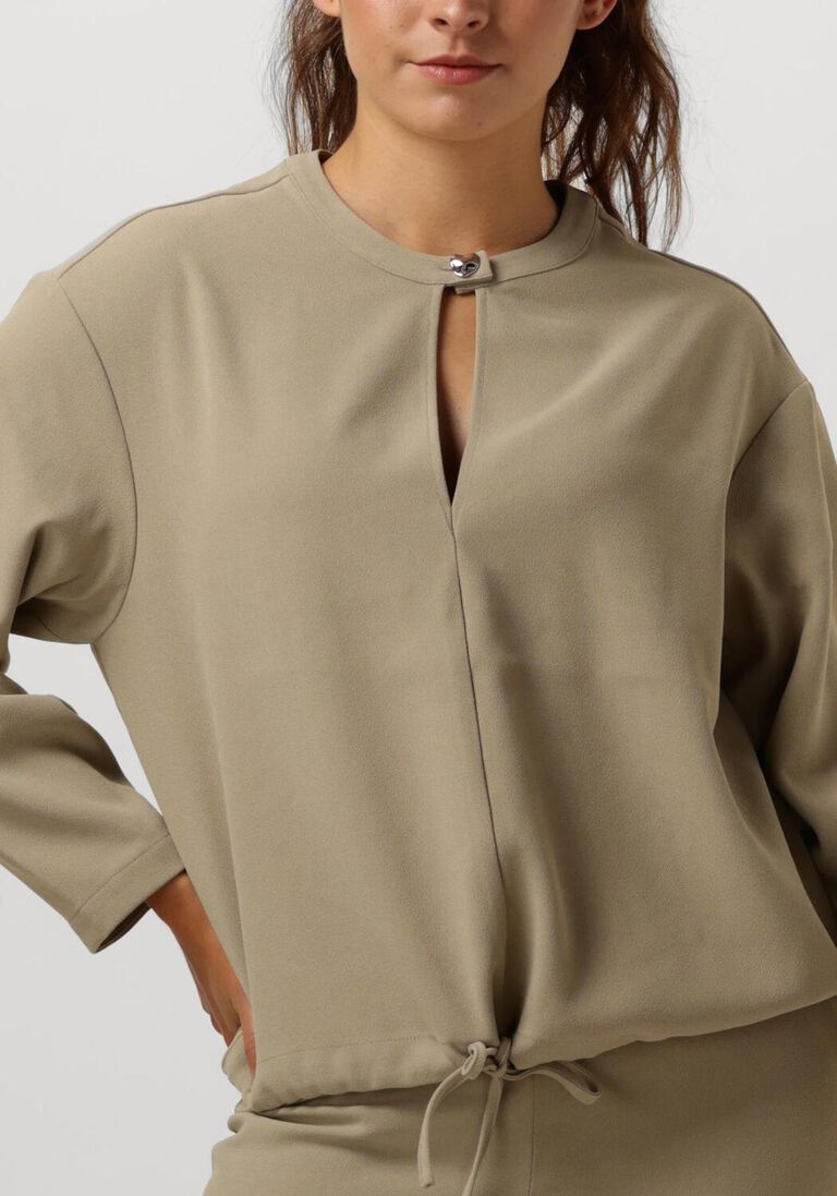 groene dante6 top thorn drawstring cord top