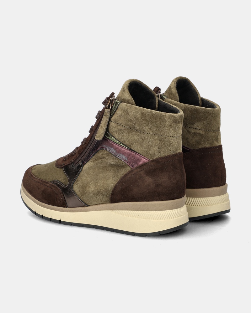 Gabor Hoge sneakers  - groen