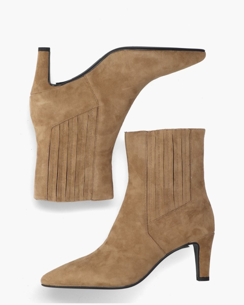 Di Lauro Calandra Lichtbruin Dames Chelseaboots