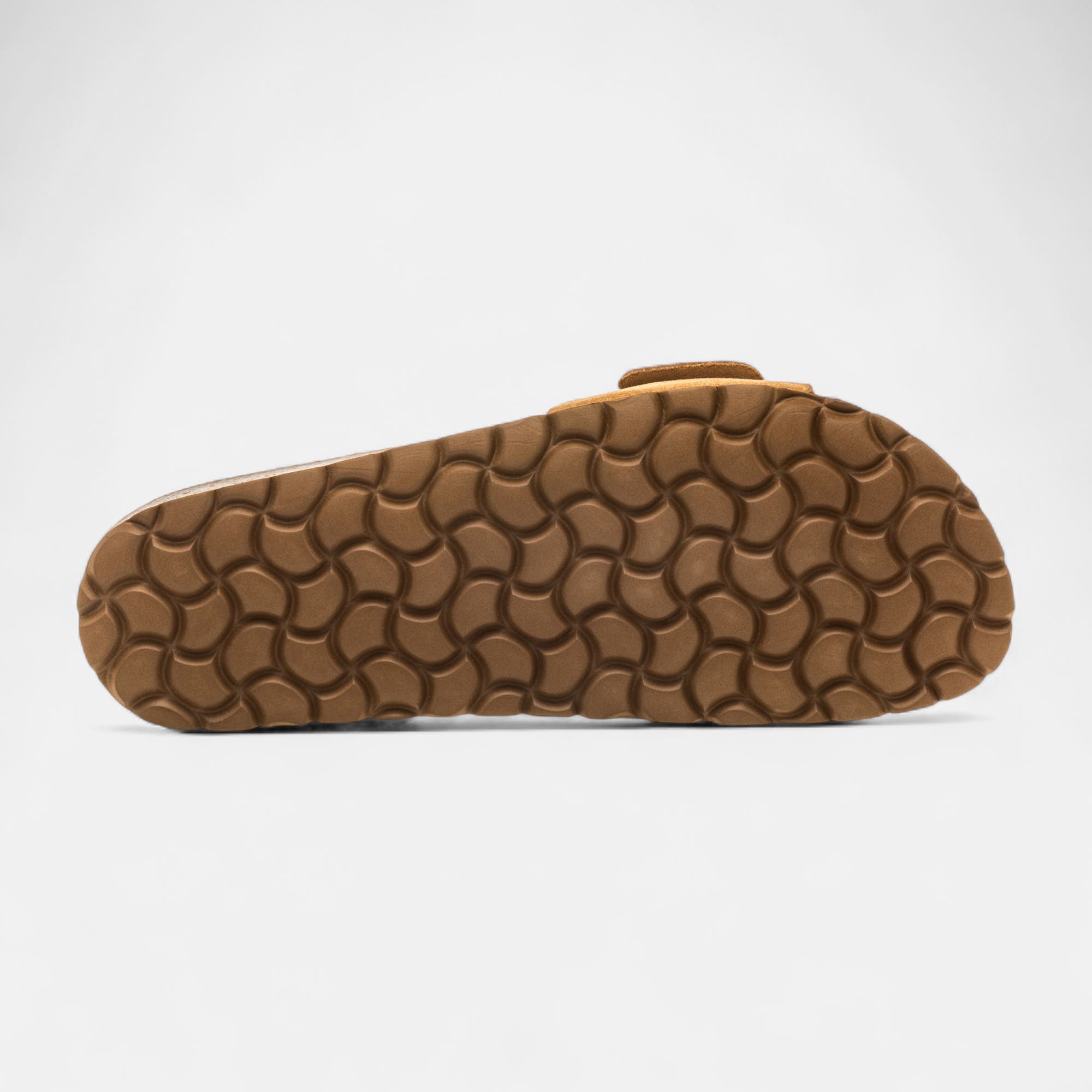 Mules semelle liège Femme en cuir camel