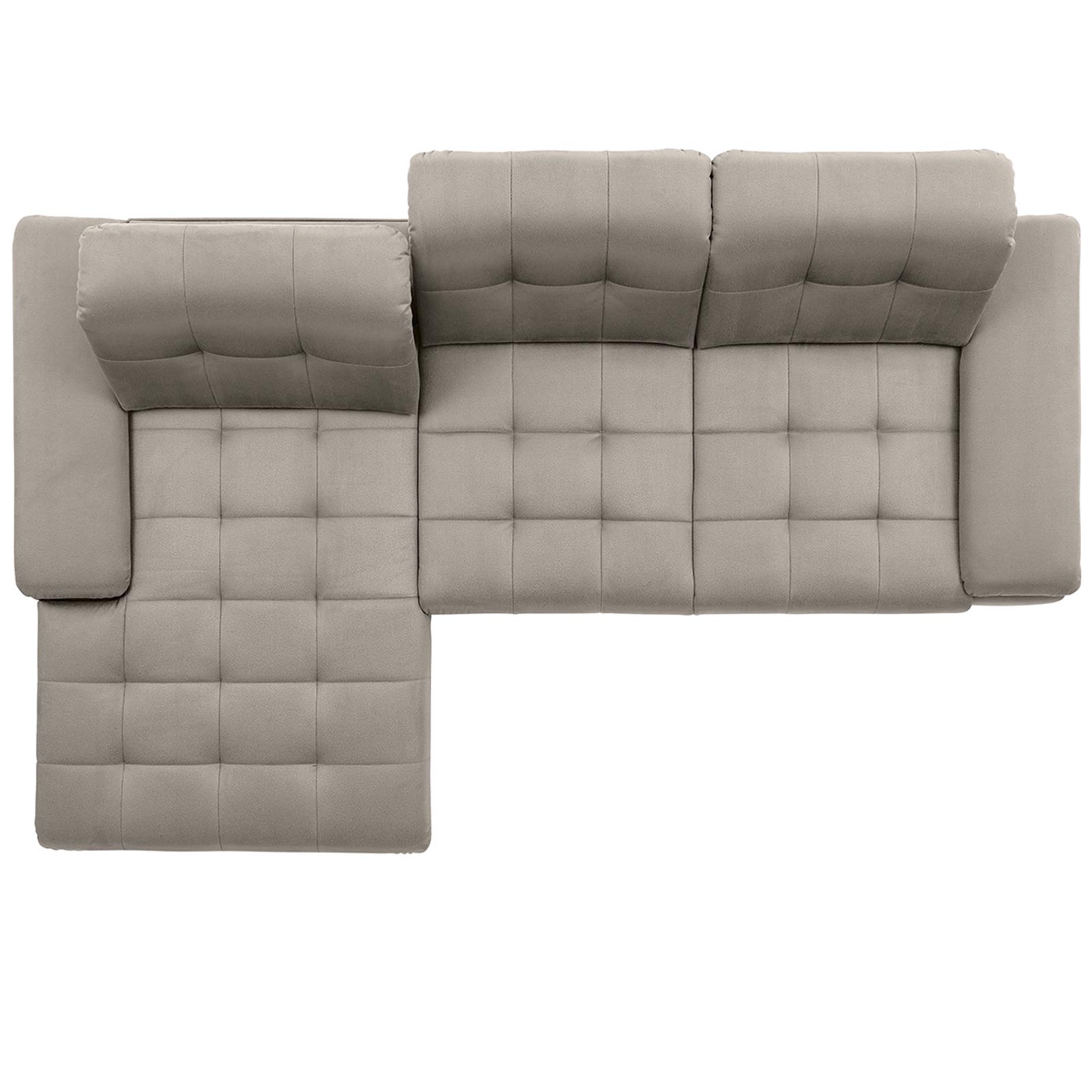 polsterpower Ecksofa - Holiday alu - Basismodell - Recamiere links