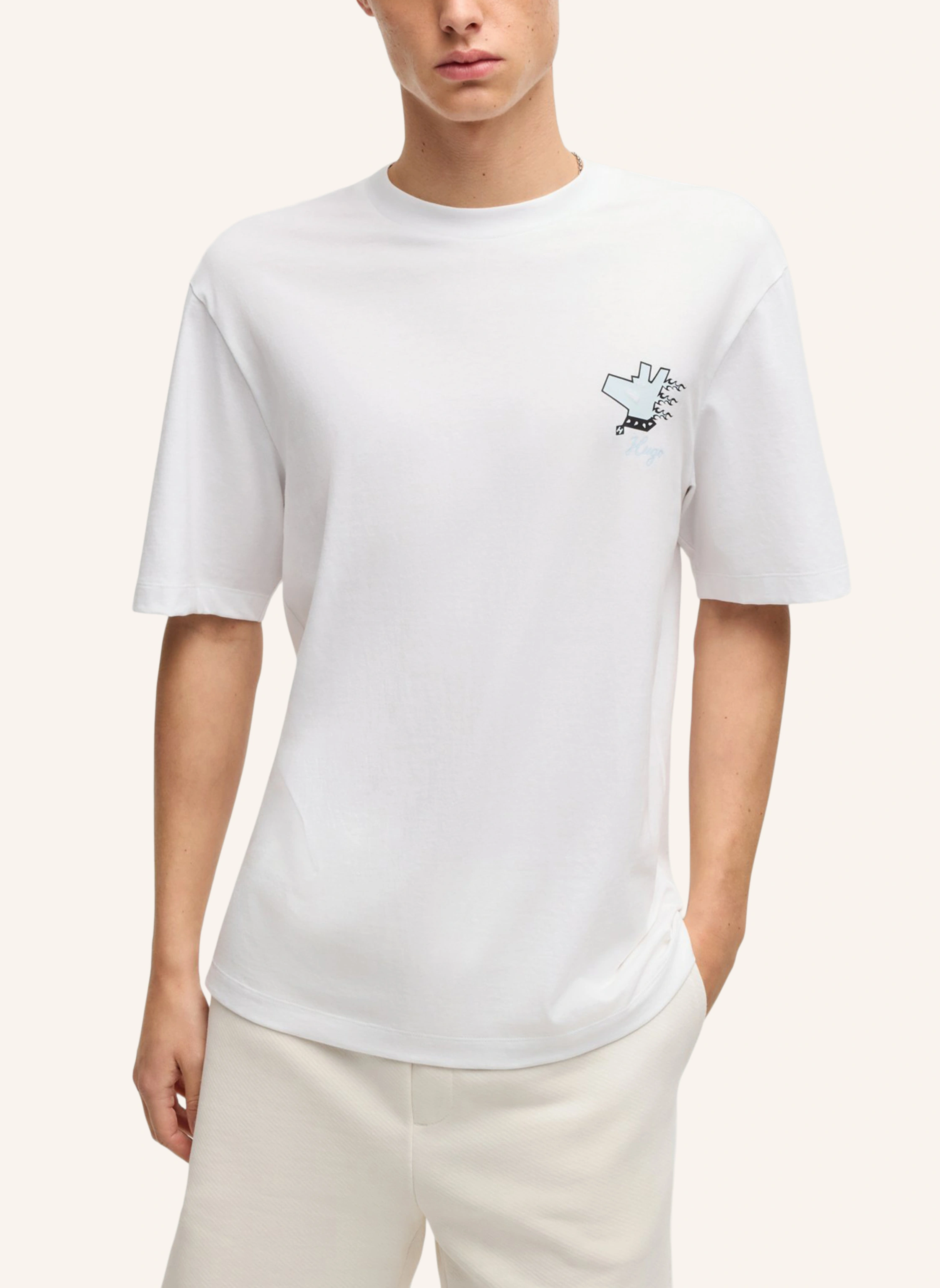 HUGO T-Shirt NAGULOP Relaxed Fit
