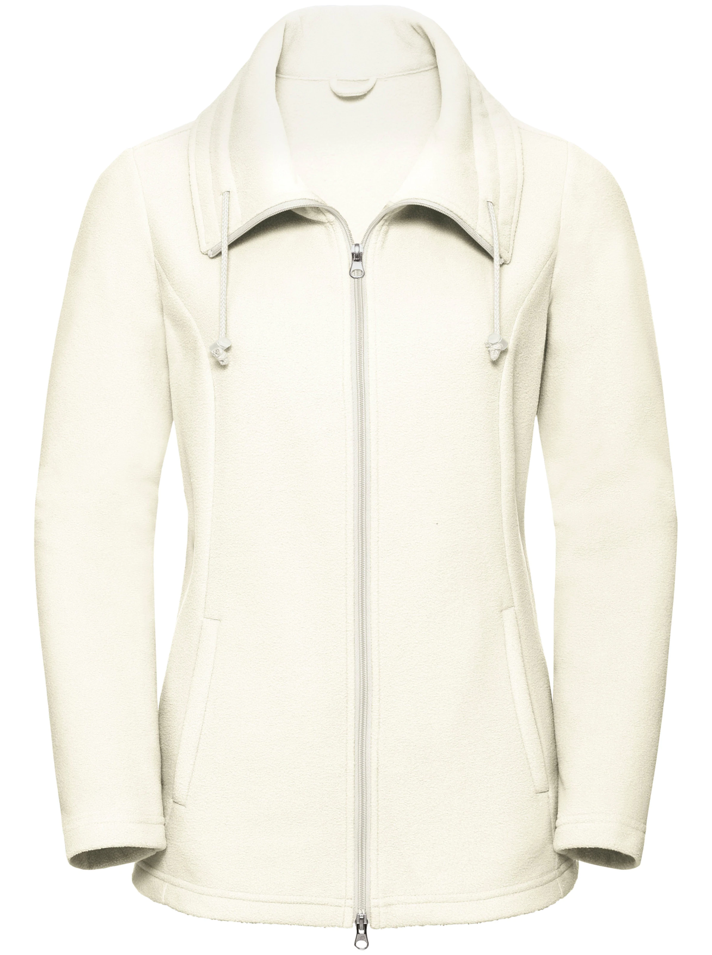 Fleecejacke in wollweiß