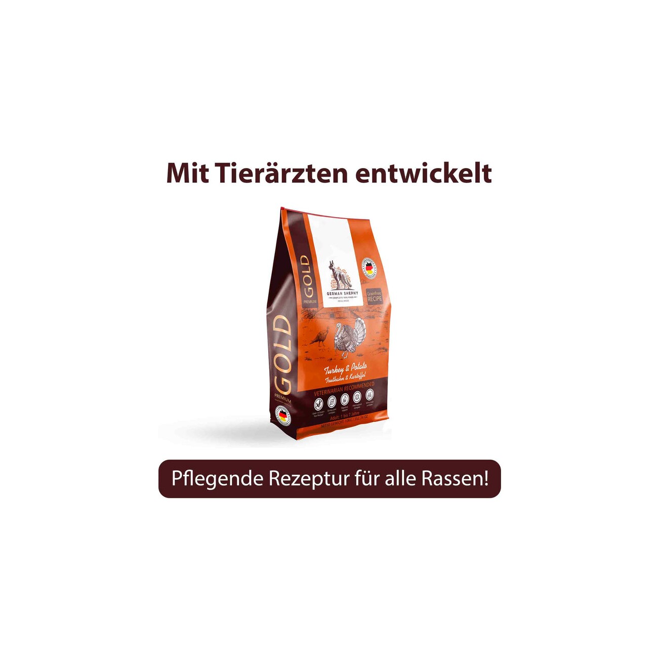 Balloony.pet German Shephy Hundefutter Truthahn 500 g