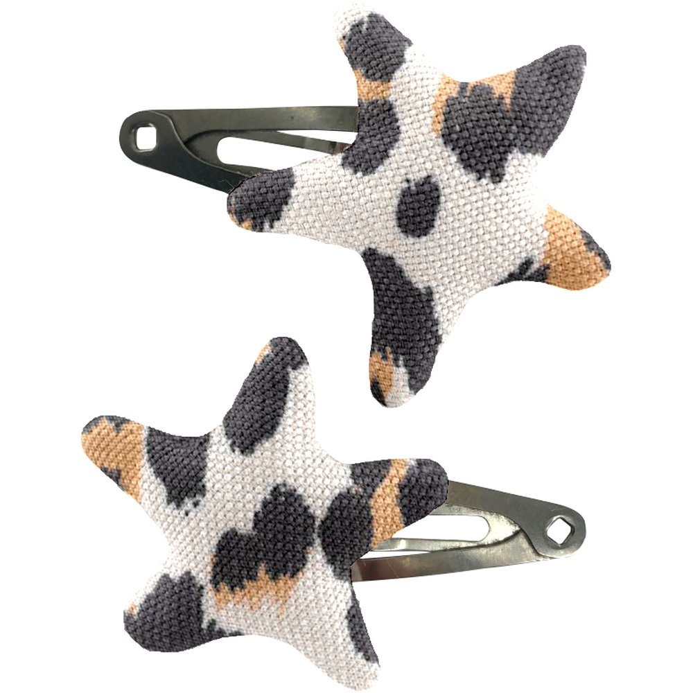 Barrettes Clic-Clac Étoile Leopard
