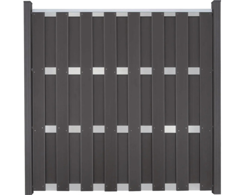 GroJa Merano afdekstrip 180 cm zilver