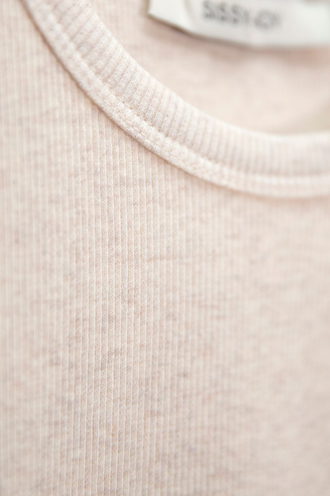 Beige rib singlet