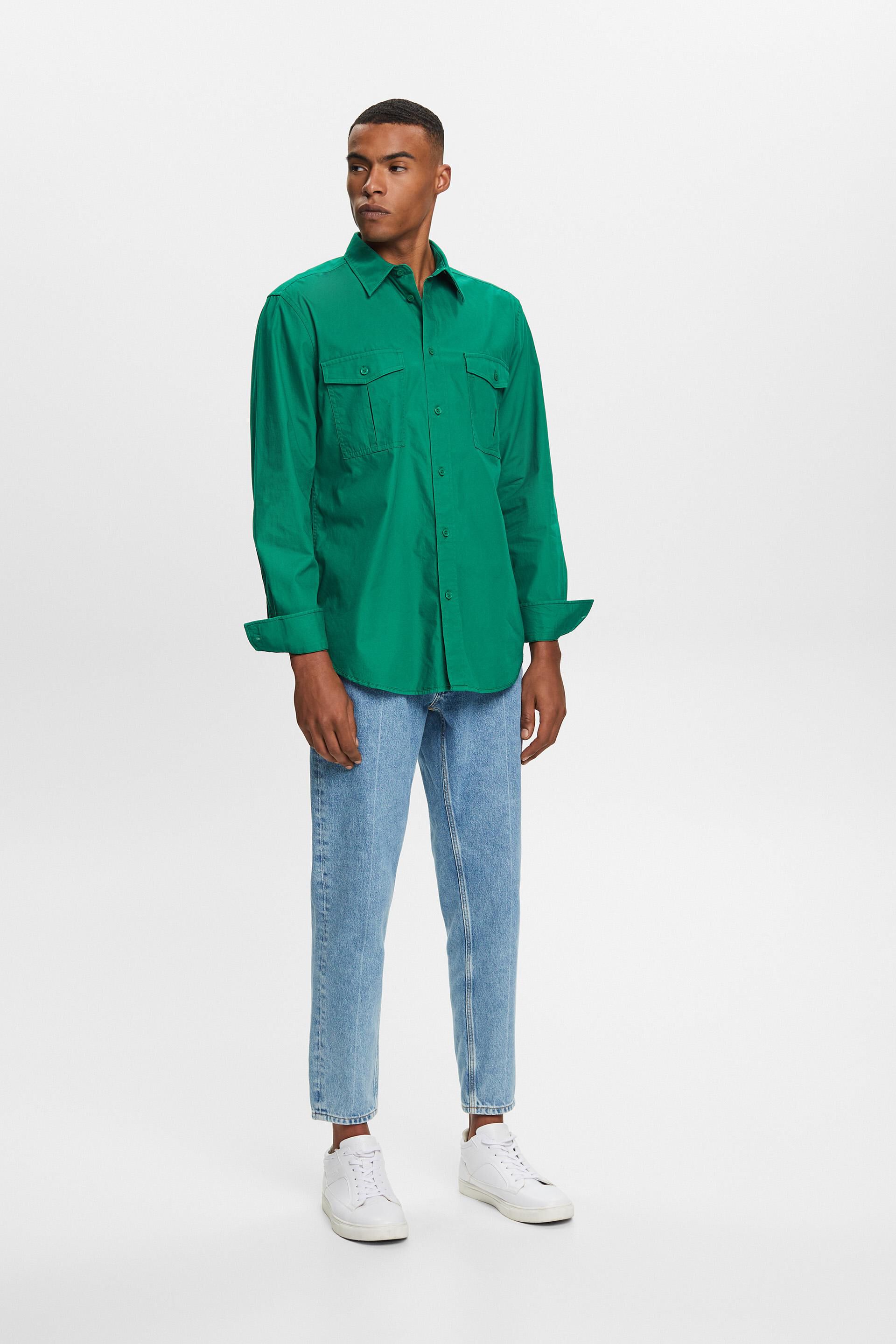 Chemise de style utility, 100% coton