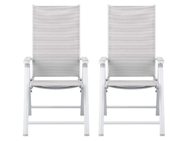 2 aluminium tuinstoelen Houston