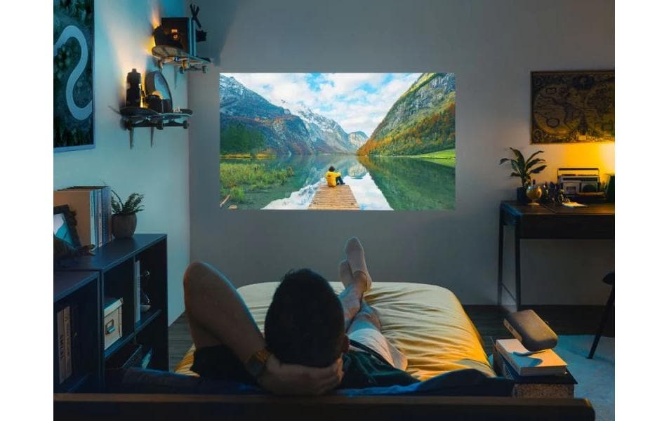 Projektor M1S<br>Tragbarer LED-Projektor mit Harman Kardon Lautsprechern