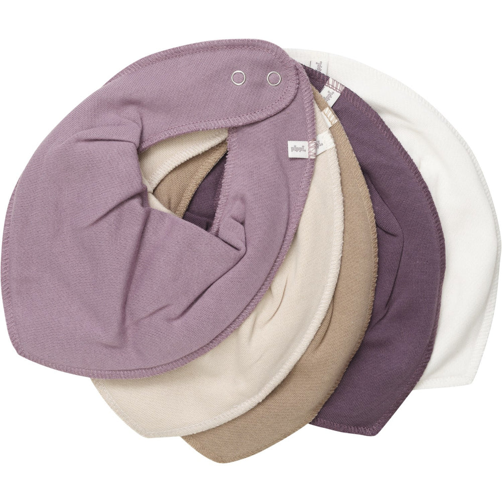 Køb Pippi Elderberry Bandana Savlesmæk - Solid (5-Pack)