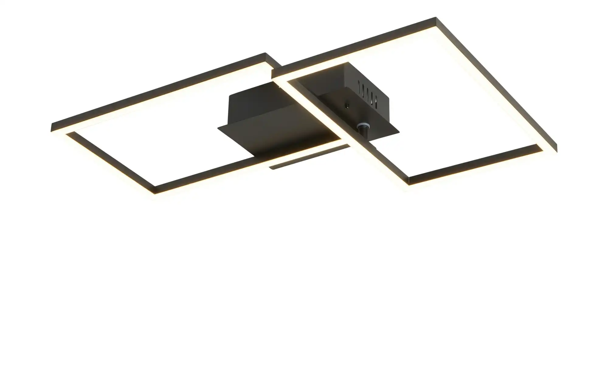 Meisterleuchten LED-Deckenleuchte 2-flammig, schwarz mit Fernbedienung
