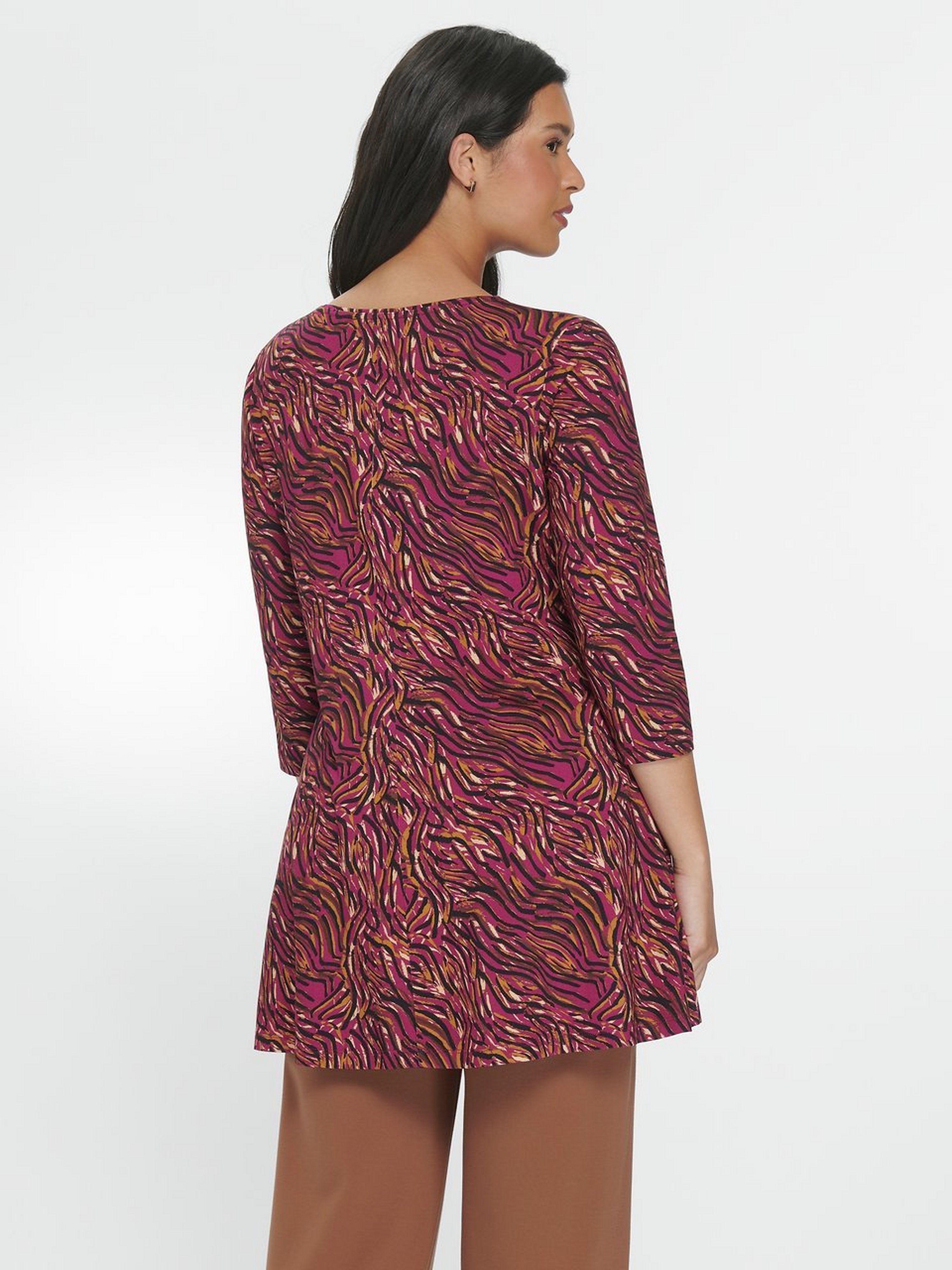 Rundhals-Shirt mit 3/4-Arm