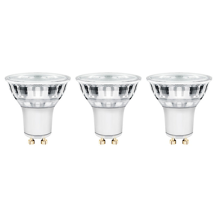 3 ampoules LED GU10 spot Diall 4,5W=50W blanc neutre avec variateur