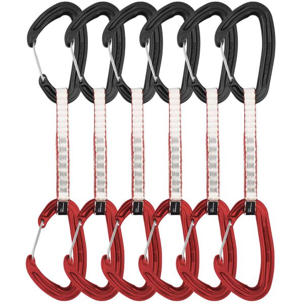 Dégaine escalade DMM ALPHA WIRE QUICKDRAW 12CM 6 PACK RED