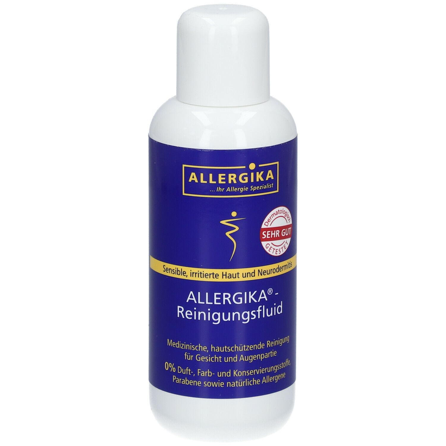 ALLERGIKA® Reinigungsfluid - Reizlindernde, besonders schonende tägliche Reinigung für Gesicht und Augenpartie, ideal zur Make-up Entfernung