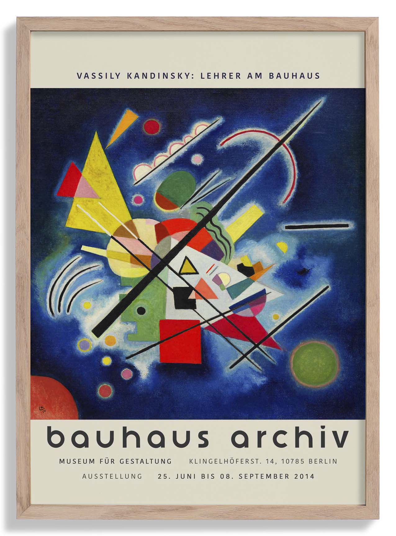 Blau Malerei von Wassily Kandinsky Ausstellung