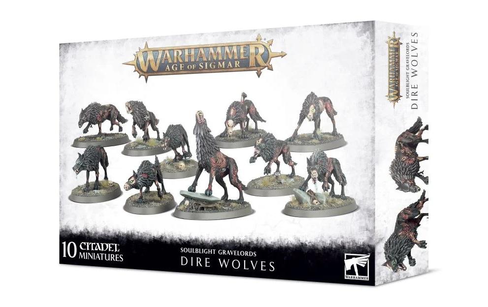 Figurenset Warhammer AoS Soulblight Gravelords Dire WolvesWarhammer Age of Sigmar Soulblight Gravelords Bausatz