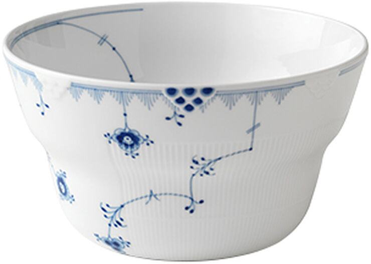 Royal Copenhagen Blå Elements 320 cl. skål Hvid, blå