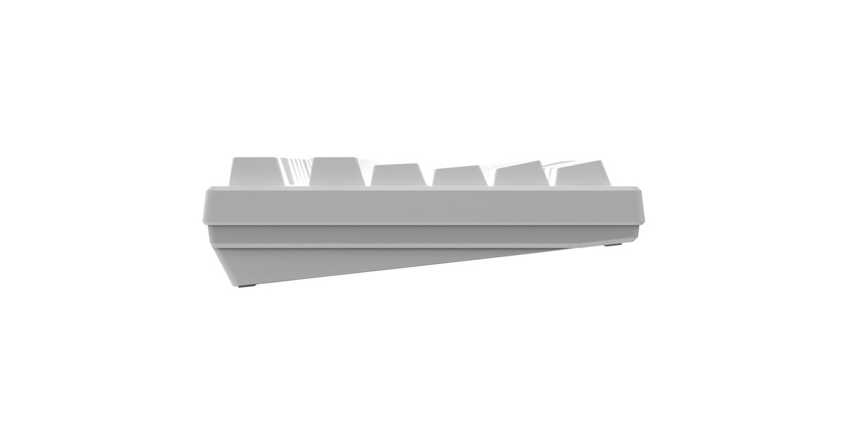 HelloGanssHS75T White, toetsenbord  (Wit, US lay-out, Gateron Yellow, 75%, RGB leds, PBT Doubleshot keycaps, hot swap, 2,4 GHz / Bluetooth / USB-C)