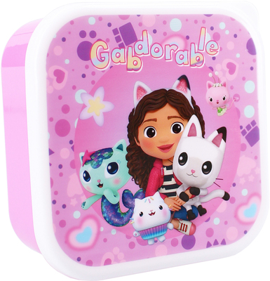 Gabby's Dollhouse 3 in 1 Snackboks Fresh Bites, Lilla