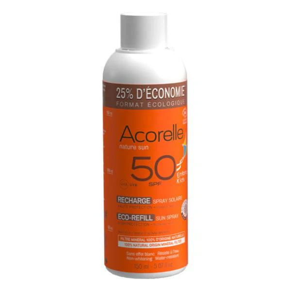 Acorelle Eco-recharge - Spray Solaire Enfants SPF50 150 mL
