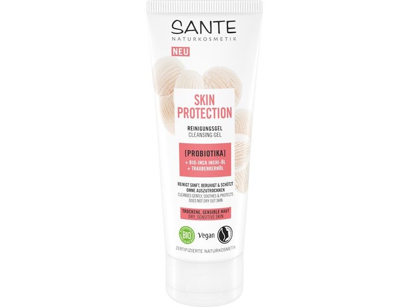 SANTE Reinigungsgel Skin Protect Probiotic 100 ml1 Stück Natürliches Reinigungsgel bietet sofortige Beruhigung