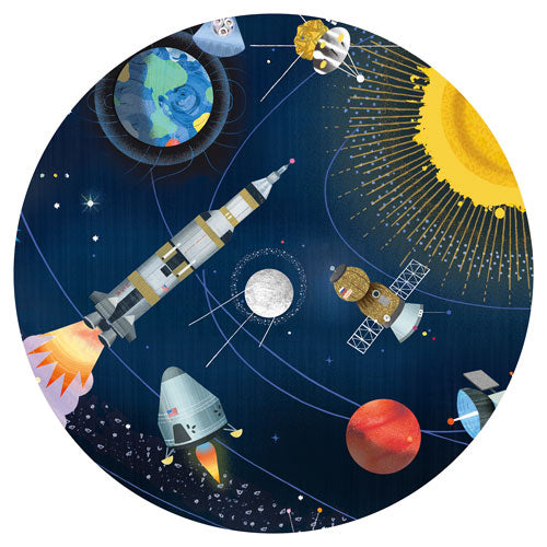 djeco puzzel observation space   boekje - 200st