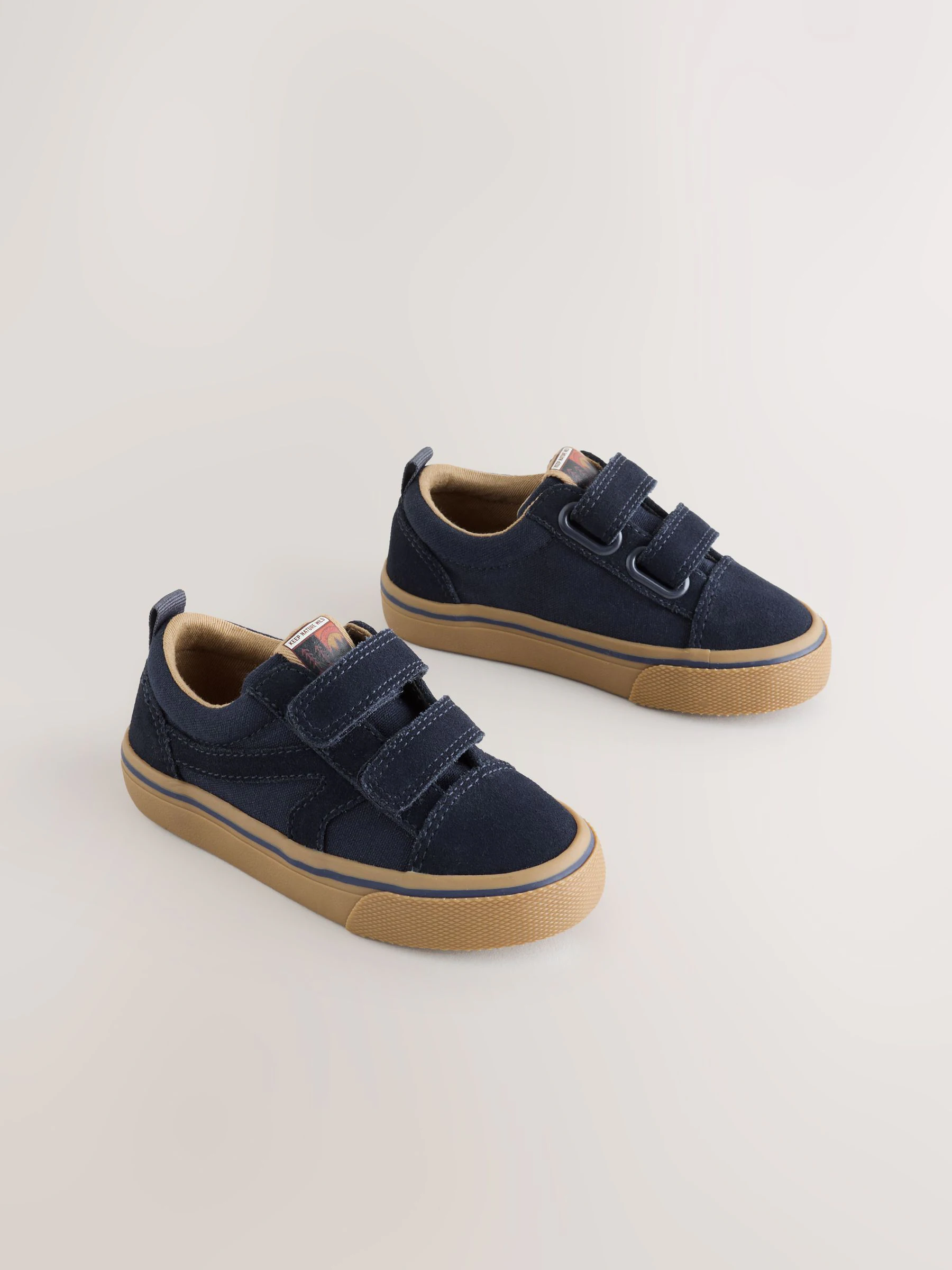 Marineblauw - Klittenbandsluiting Skate Trainers