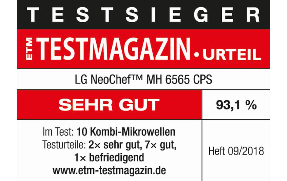 Mikrowelle NeoChef MH6565CPS Silber<br>1000 W-Mikrowelle mit präziser Temperaturregelung