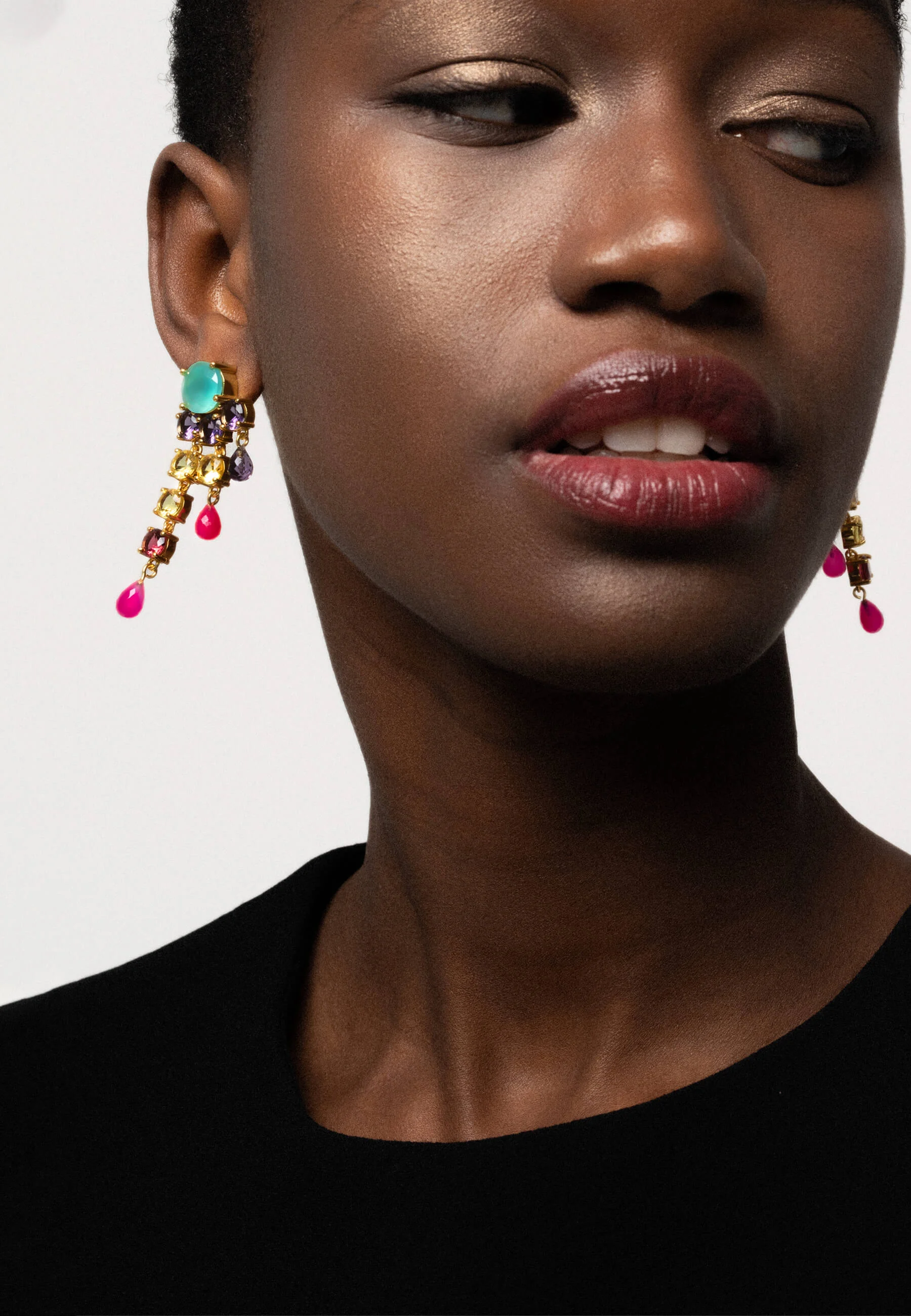 ADORATION - Boucles d'oreilles en pierres naturelles | Rose