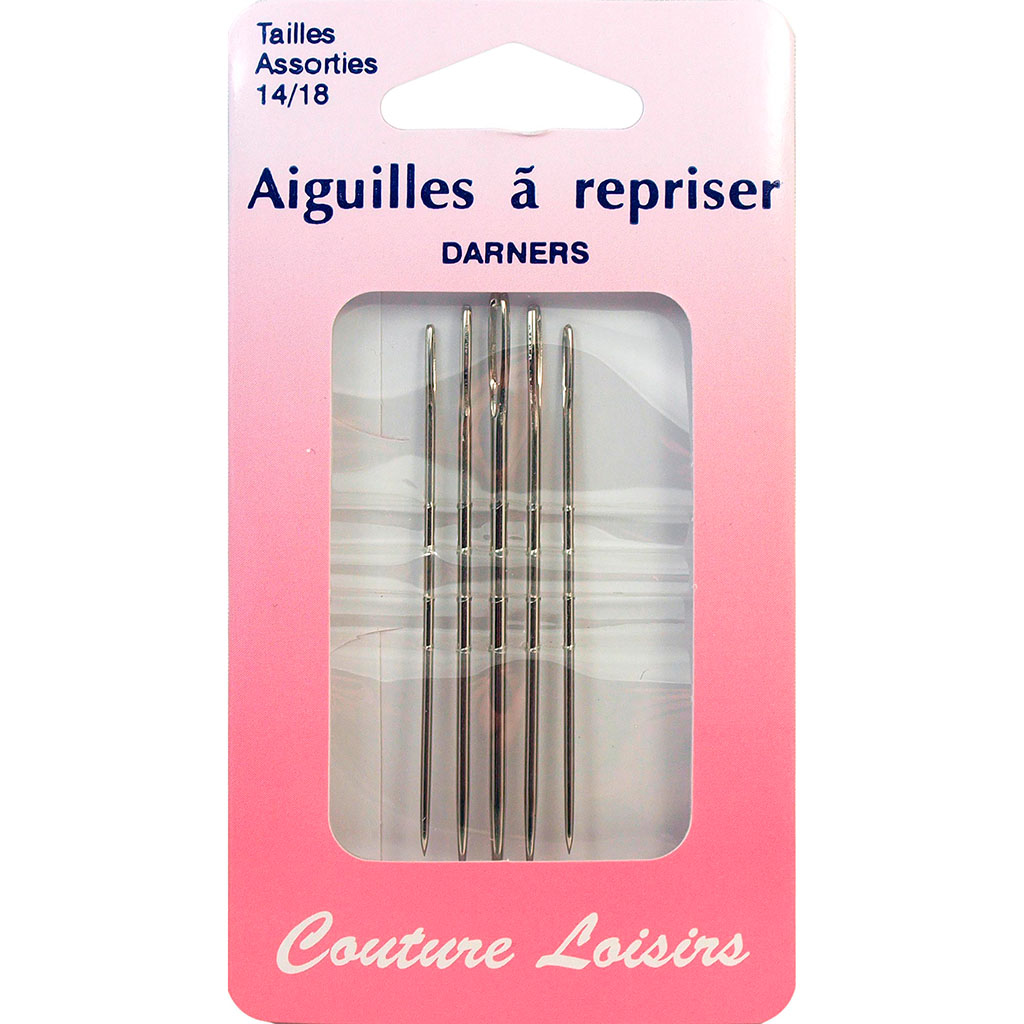 Assortiment de 10 aiguilles à repriser N°14 à N°18