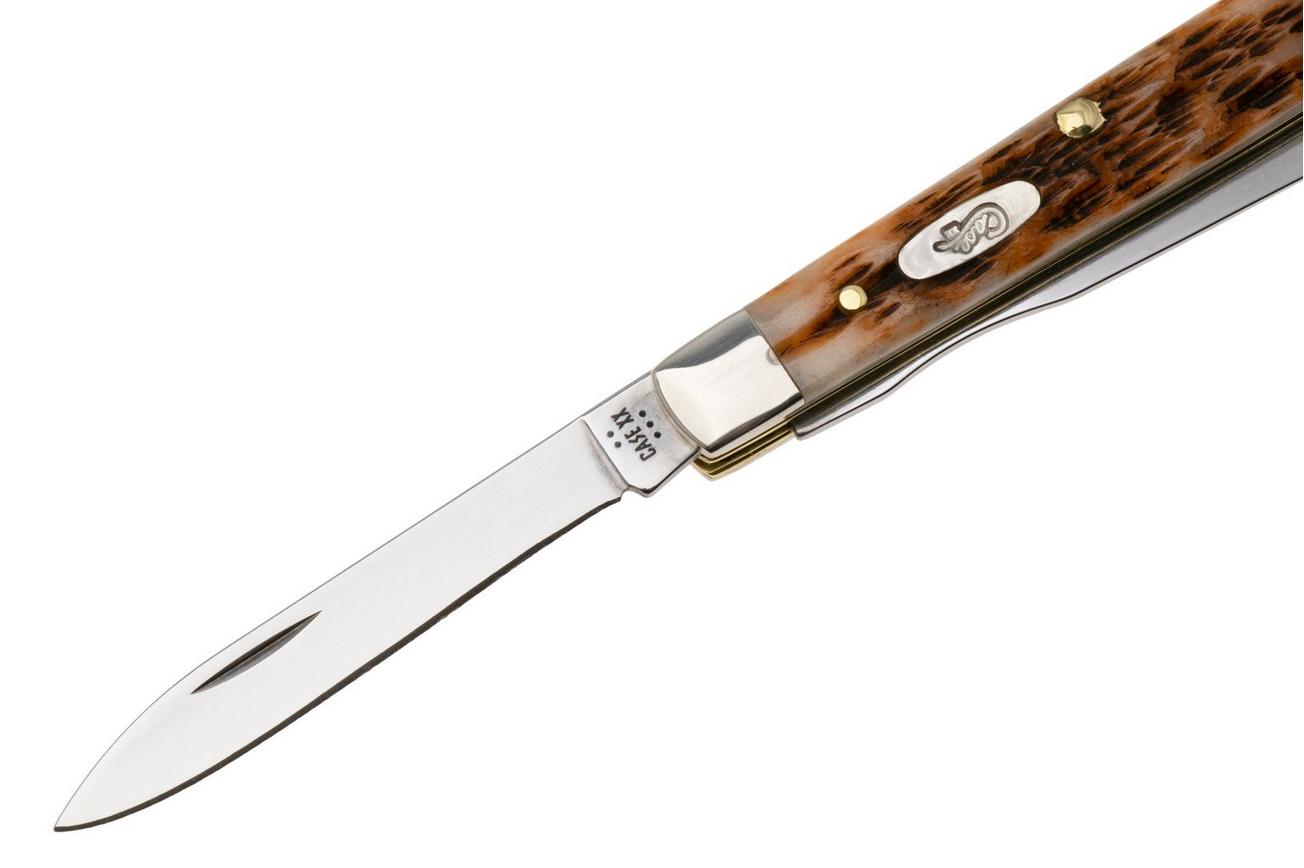 Case Baby Doc Amber Bone, 10797, Peach Seed Jig, 6182SP SS zakmes