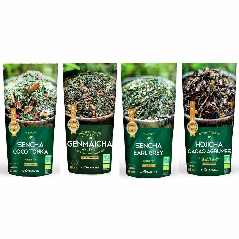 Thé vert bio et riz complet genmaicha 100 g