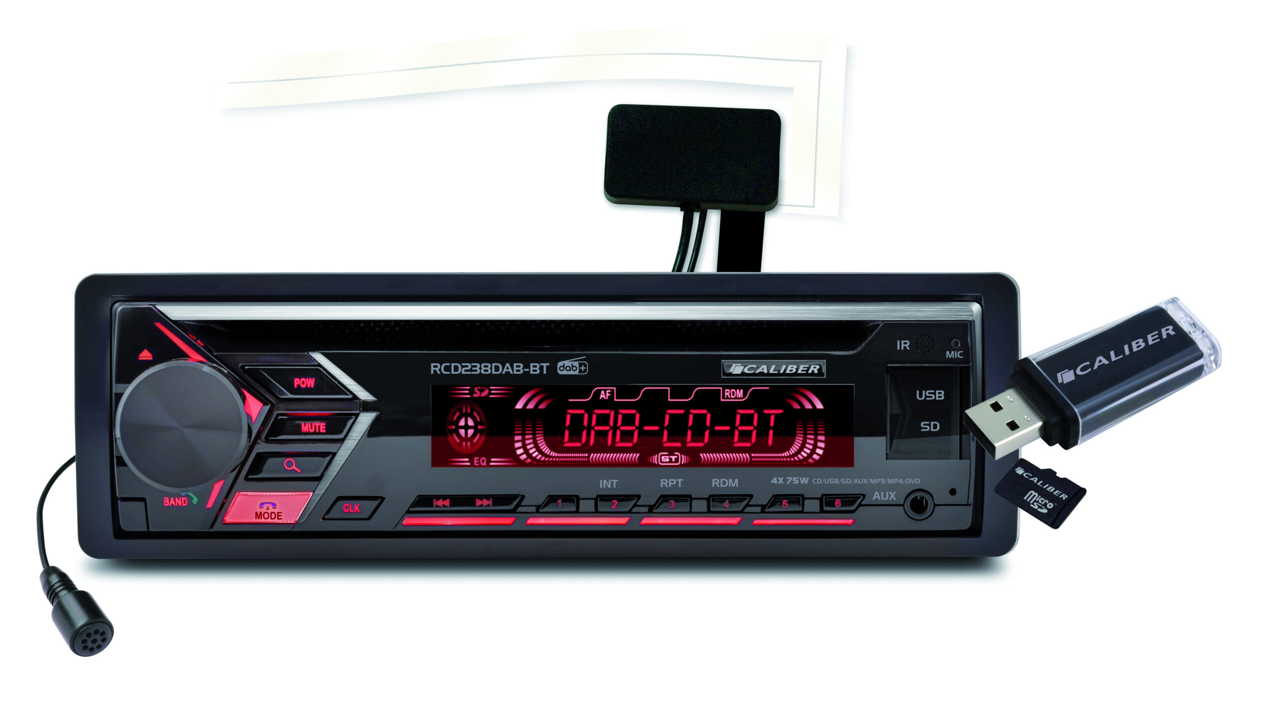Caliber RCD238DAB-BT Bluetooth DAB+ autoradio