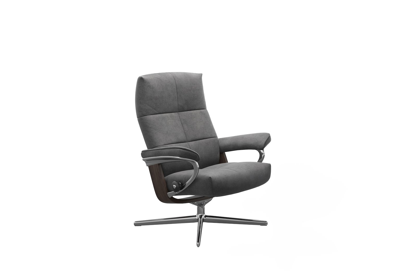 David lenestol Tekstil Magnolia Light Grey - Cross Chrome - Wengebeiset