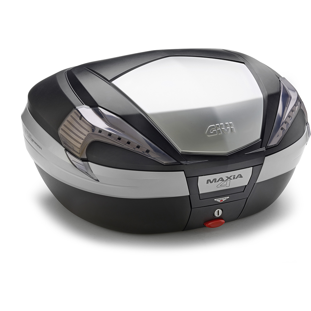 Givi - Top case V56 Maxia 4 Noir / Aluminium / Fumé