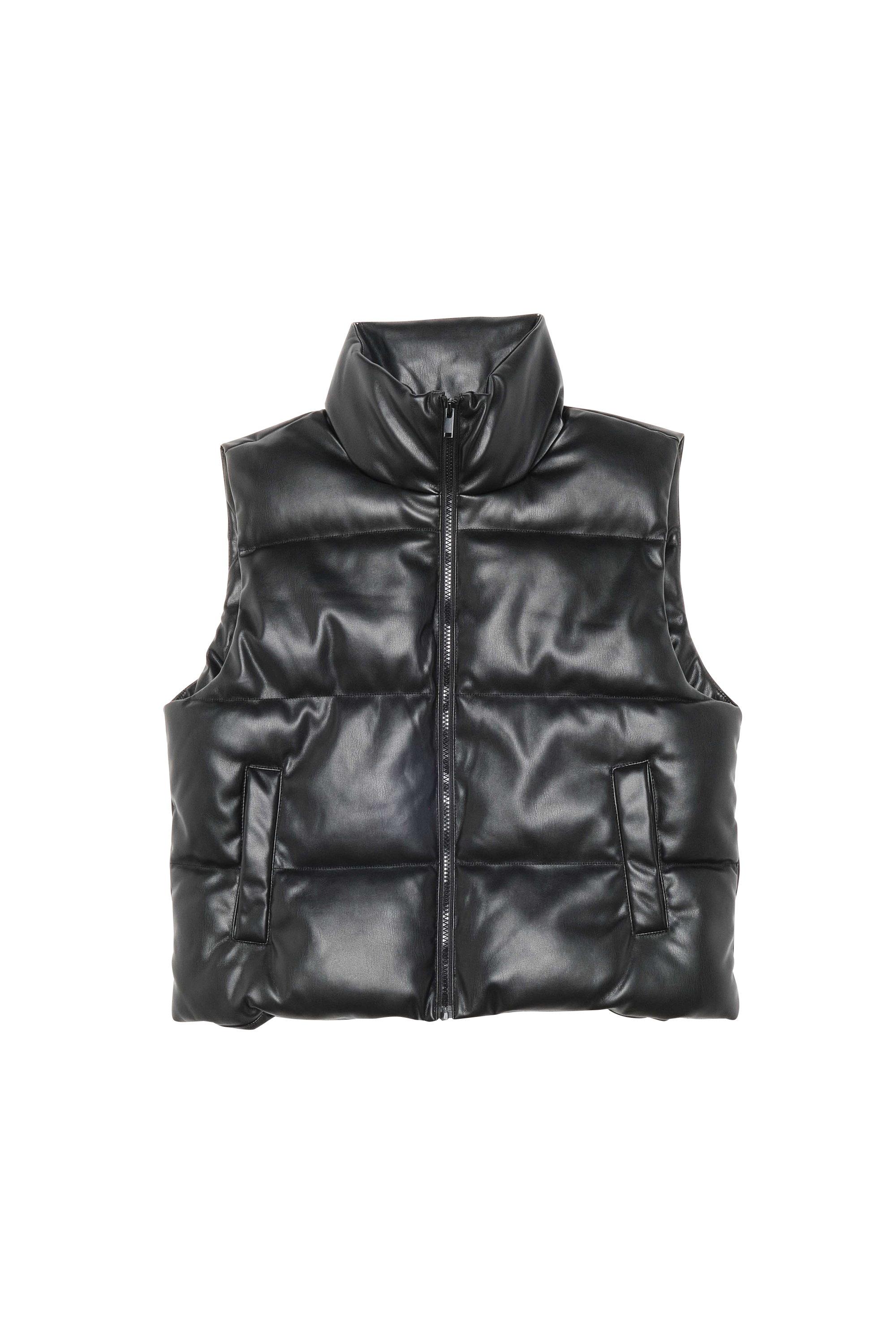 NOISY MAY Doudoune NMNANNA PU VEST Noir